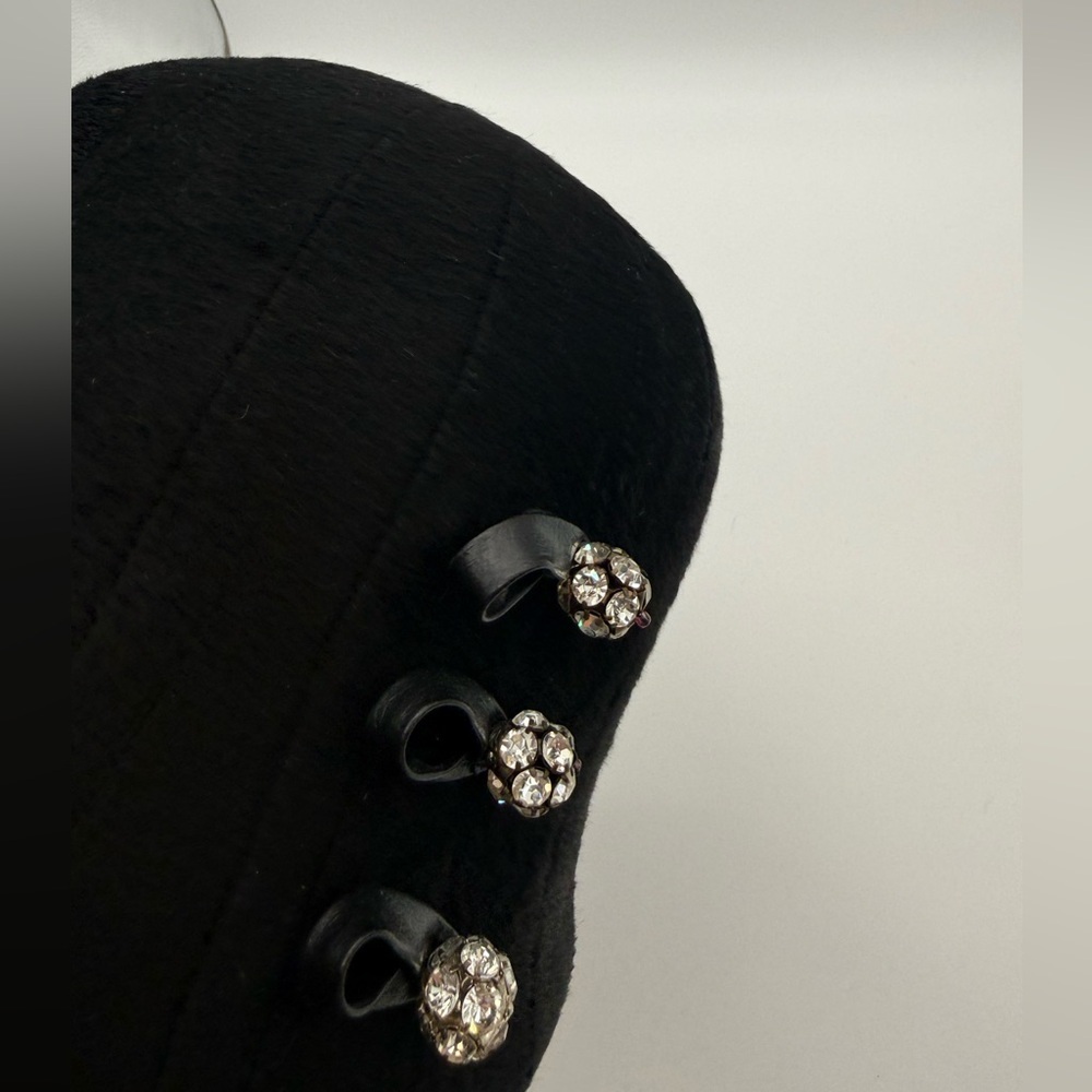 Christian Dior Chapeaux Jeweled Cocktail Hat (c. 1960–1962) Rare German‑Licensed - Picture 15 of 15